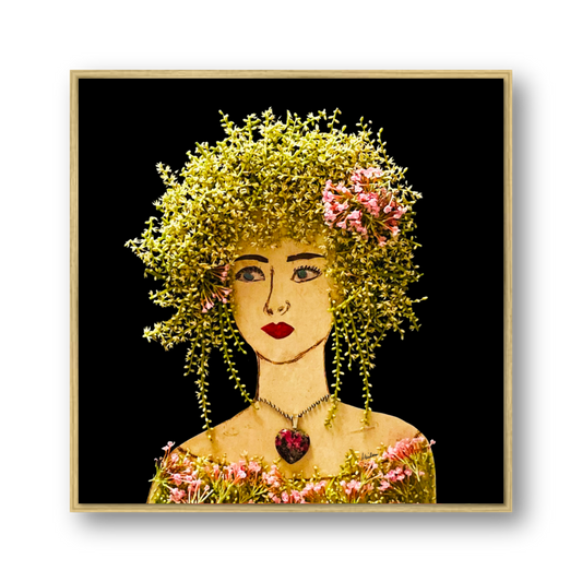 Butterfly Metal Print - Square Gold