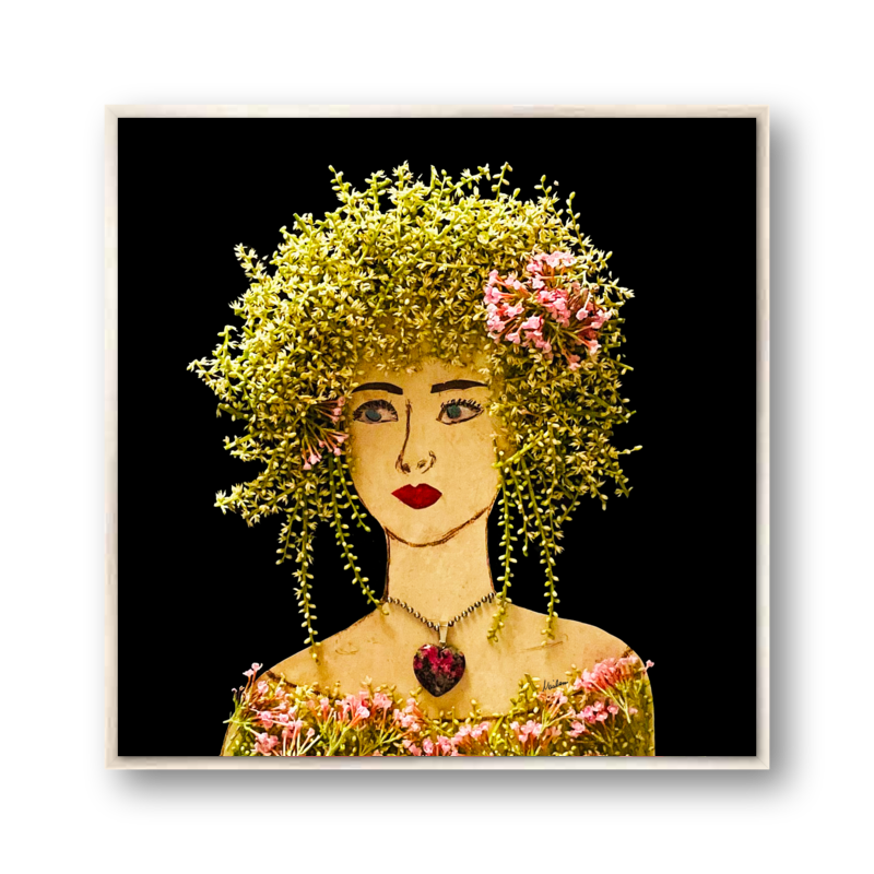 Butterfly Metal Print - Square Silver