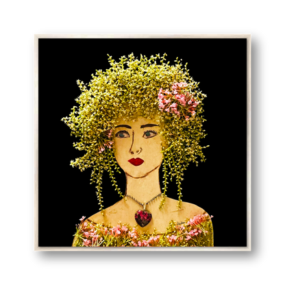 Butterfly Metal Print - Square Silver