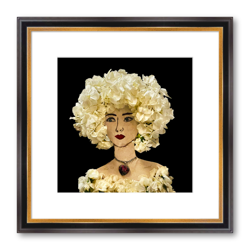 Carnation Fine Art Print - Square Academie Frame
