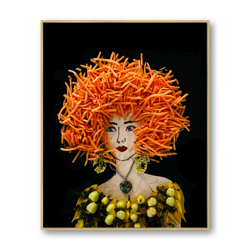 Carrot Metal Print - Rectangle Gold