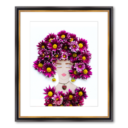 Chrysanthemum Fine Art Print - Rectangle Academie Frame