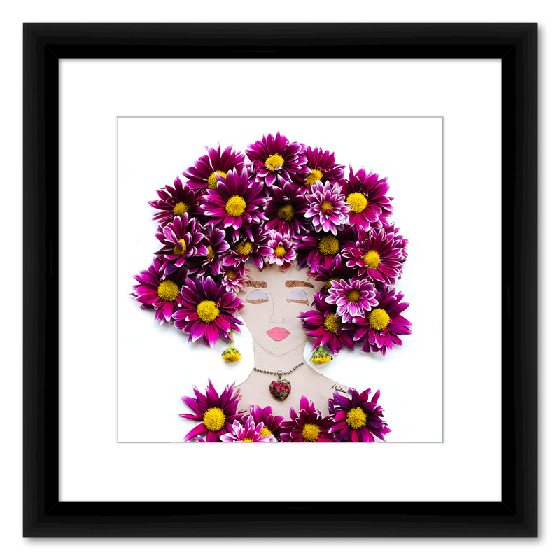 Chrysanthemum Fine Art Print - Square Italian Prime Frame