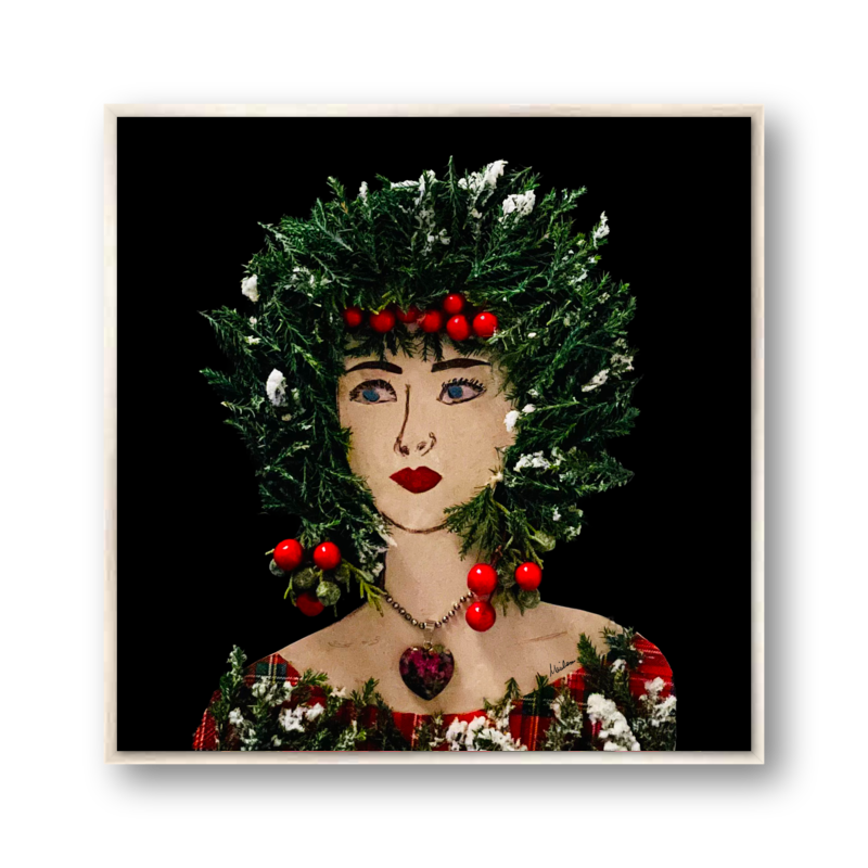 Cypress Metal Print - Square Silver