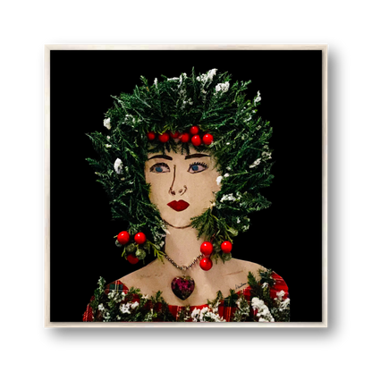 Cypress Metal Print - Square Silver