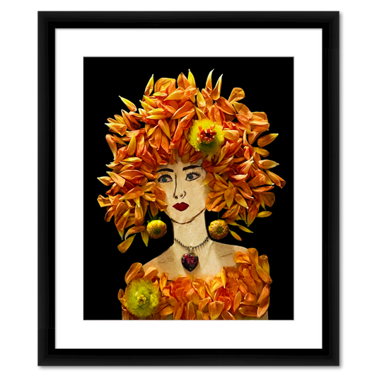Dahlia Fine Art Print - Rectangle Italian Prime Frame
