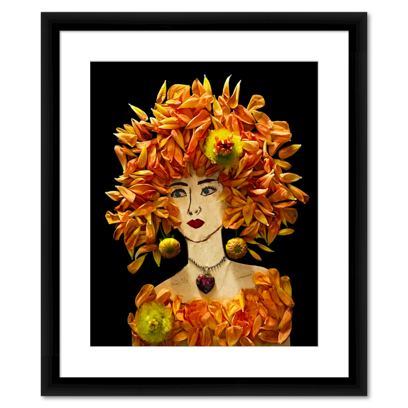 Dahlia Fine Art Print - Rectangle Italian Prime Frame