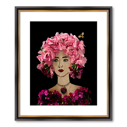 Dianthus Fine Art Print - Rectangle Academie Frame
