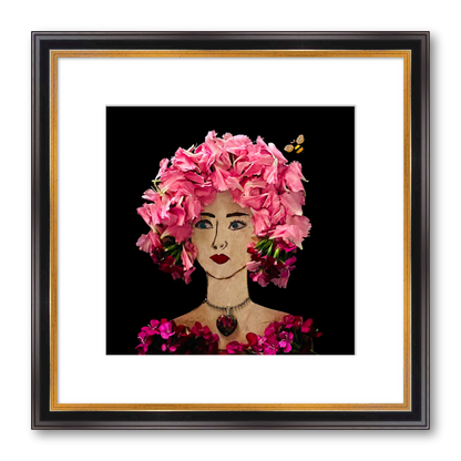 Dianthus Fine Art Print - Square Academie Frame
