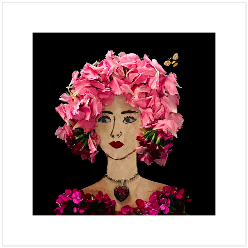 Dianthus Fine Art Print - Square Unframed