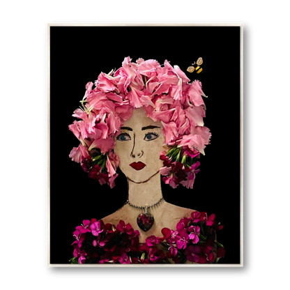 Dianthus Metal Print - Rectangle Silver