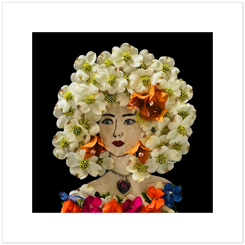 Dogwood Fine Art Print - Square Unframed