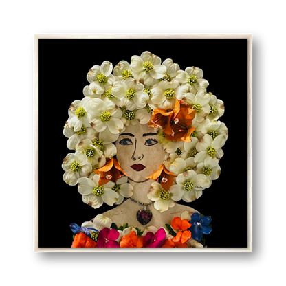 Dogwood Metal Print - Square Silver