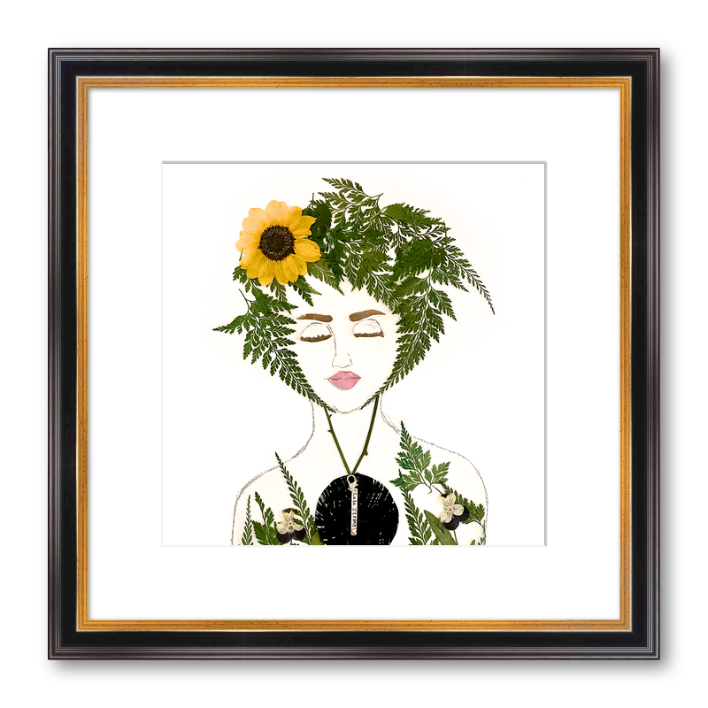 Fern Fine Art Print - Square Academie Frame