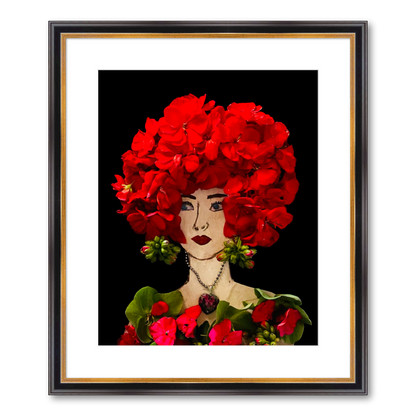 Gardenia Fine Art Print - Rectangle Academie Frame
