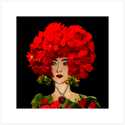 Gardenia Fine Art Print - Square Unframed