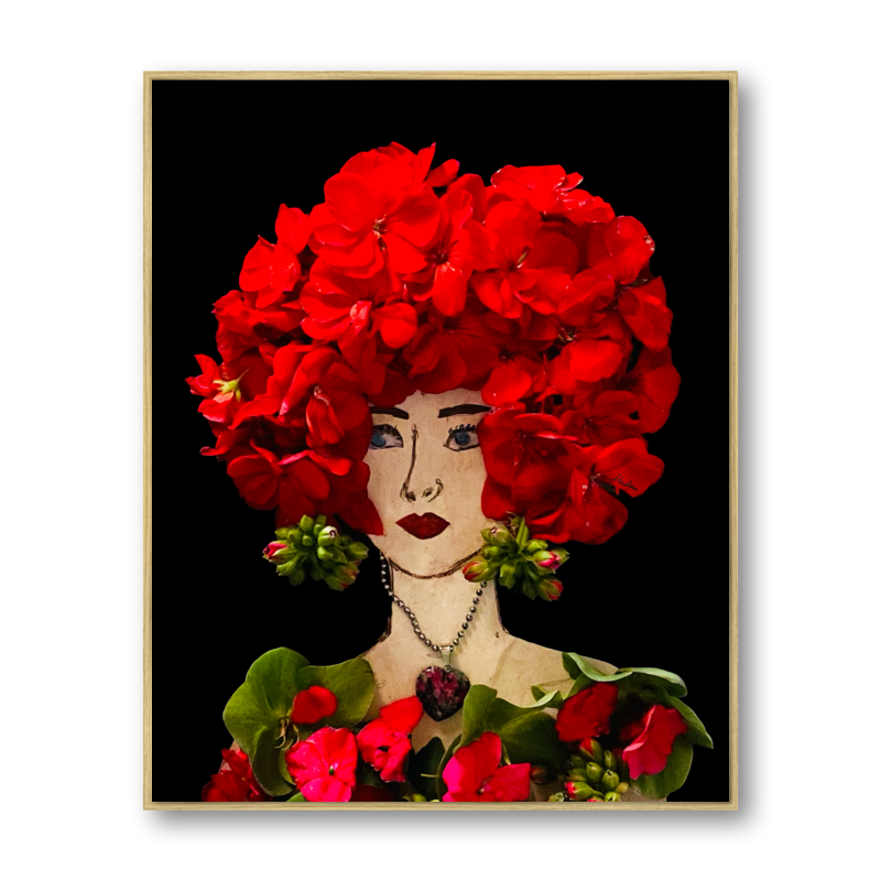 Gardenia Metal Print - Rectangle Gold