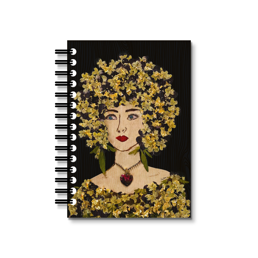 Gilded Pansy Notebook