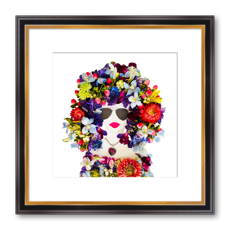 Girlfriend Fine Art Print - Square Academie Frame