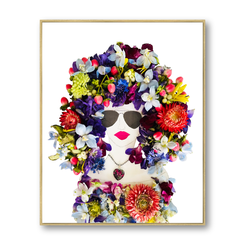 Girlfriend Metal Print - Rectangle Gold