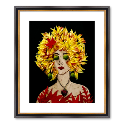Green Eyes Fine Art Print - Rectangle Academie Frame