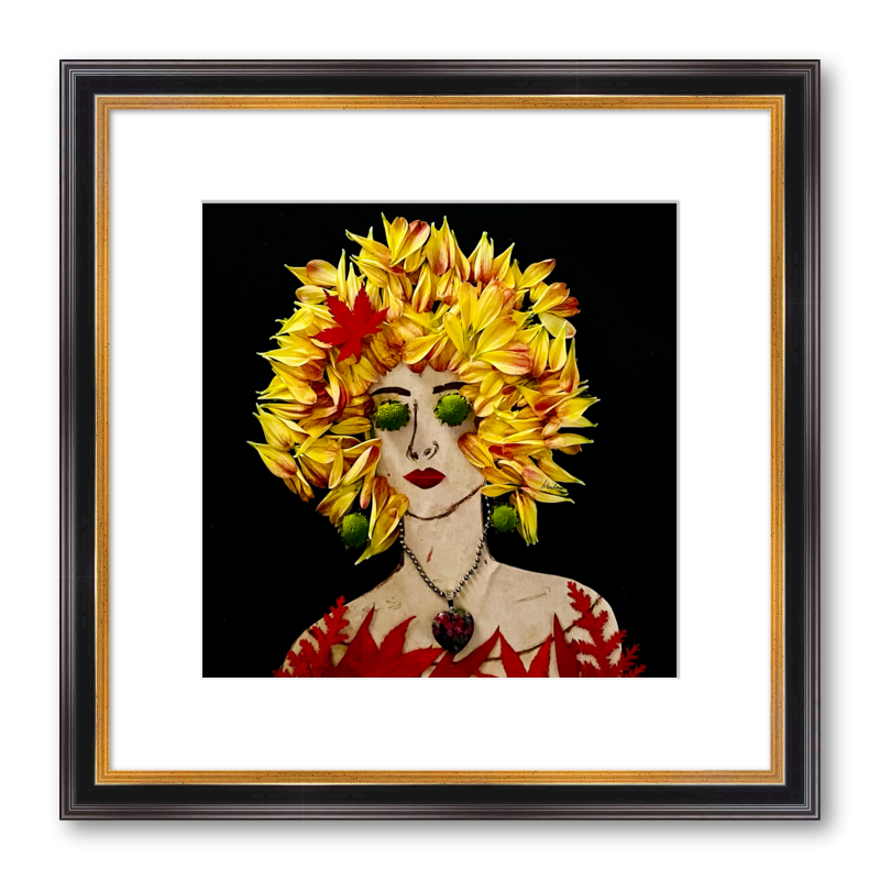 Green Eyes Fine Art Print - Square Academie Frame