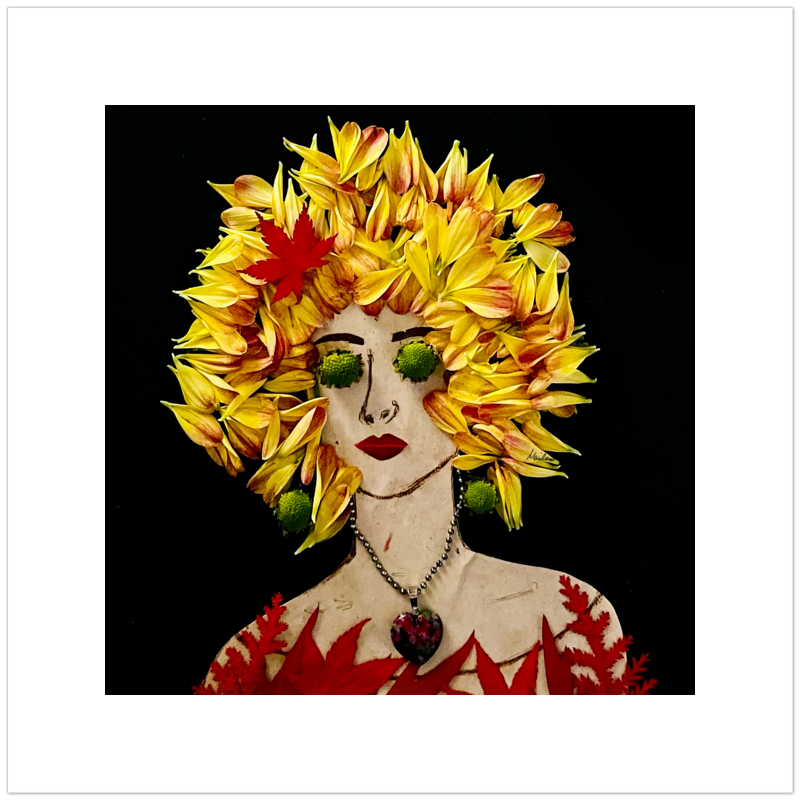 Green Eyes Fine Art Print - Square Unframed