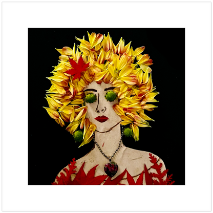 Green Eyes Fine Art Print - Square Unframed