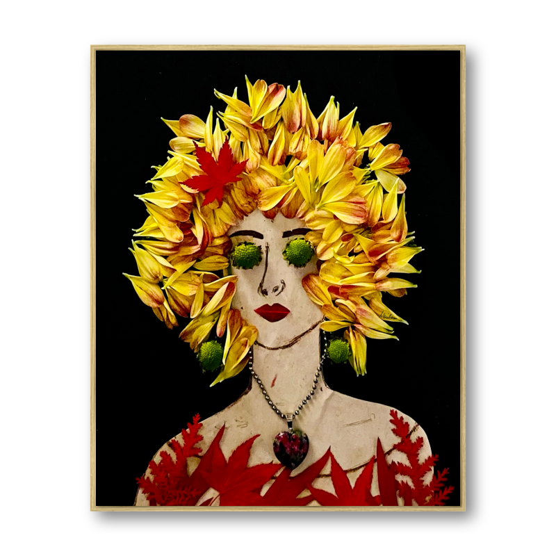 Green Eyes Metal Print - Rectangle Gold