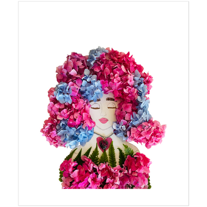 Hippie Hydrangea Fine Art Print - Rectangle Unframed