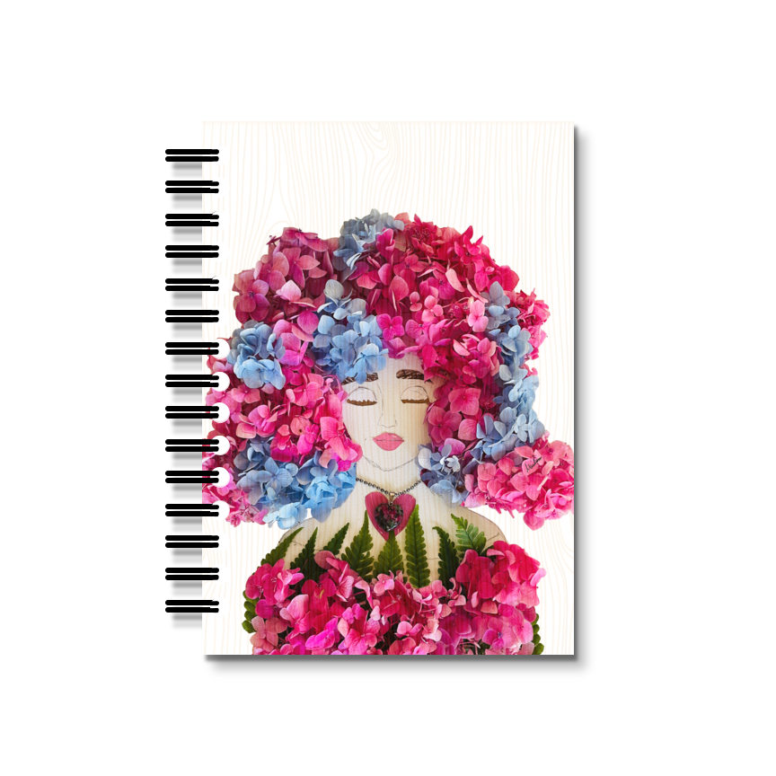 Hippie Hydrangea Notebook