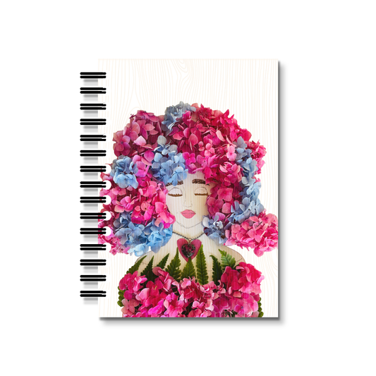 Hippie Hydrangea Notebook