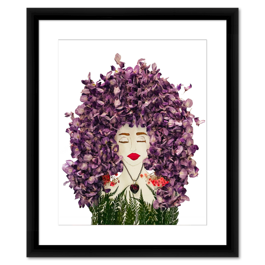 Hippie Wisteria Fine Art Print - Rectangle Italian Prime Frame