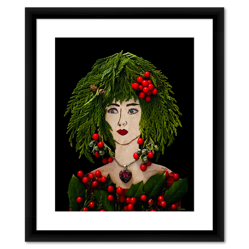 Holly Berry Fine Art Print - Rectangle Italian Prime Frame