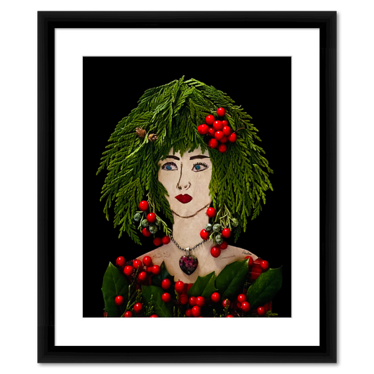 Holly Berry Fine Art Print - Rectangle Italian Prime Frame
