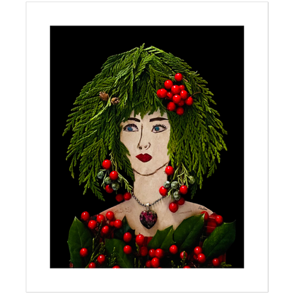 Holly Berry Fine Art Print - Rectangle Unframed