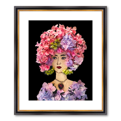 Hydrangea Fine Art Print - Rectangle Academie Frame