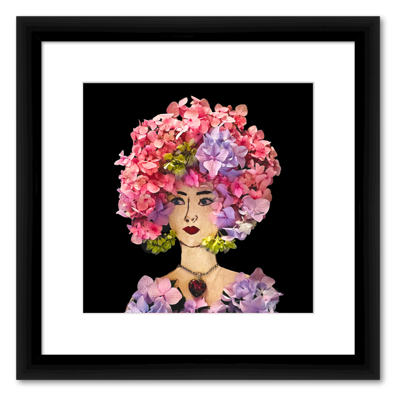 Hydrangea Fine Art Print - Square Italian Prime Frame