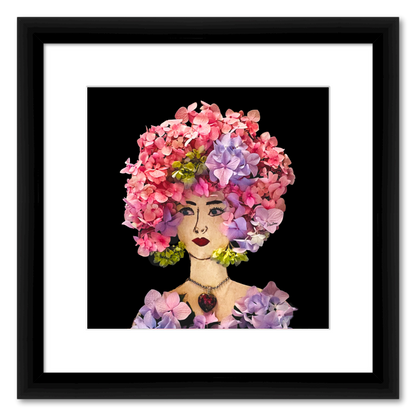 Hydrangea Fine Art Print - Square Italian Prime Frame