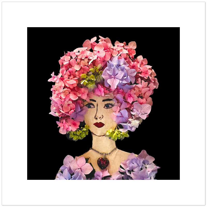 Hydrangea Fine Art Print - Square Unframed