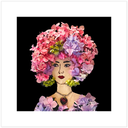 Hydrangea Fine Art Print - Square Unframed