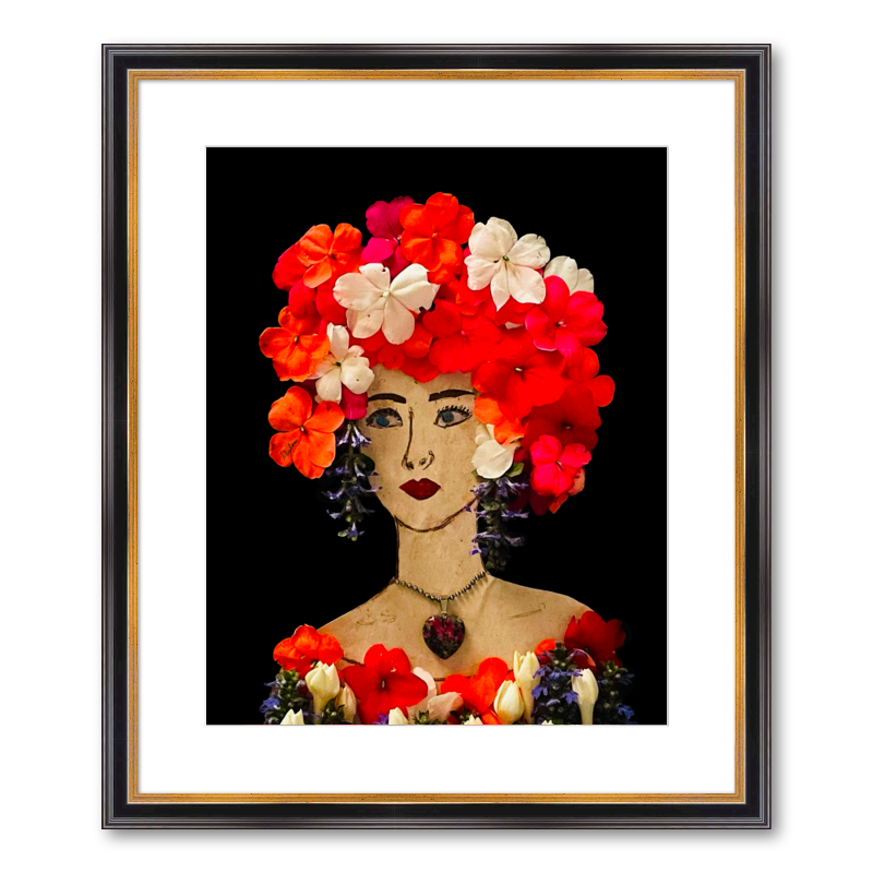 Impatiens Fine Art Print - Rectangle Academie Frame