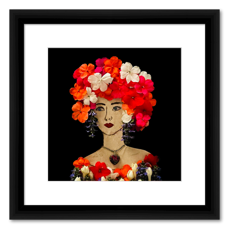 Impatiens Fine Art Print - Square Italian Prime Frame