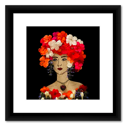 Impatiens Fine Art Print - Square Italian Prime Frame