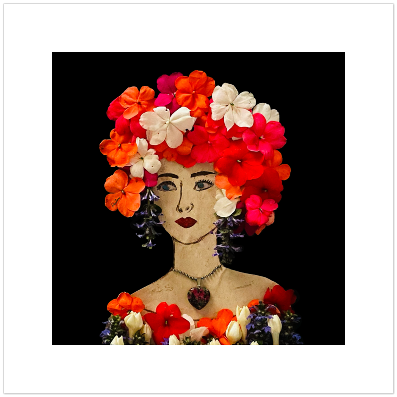 Impatiens Fine Art Print - Square Unframed