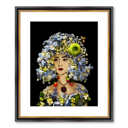 Iris Fine Art Print - Rectangle Academie Frame