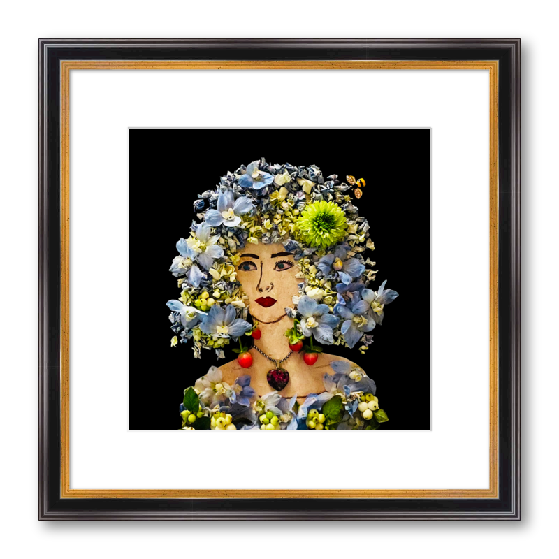 Iris Fine Art Print - Square Academie Frame
