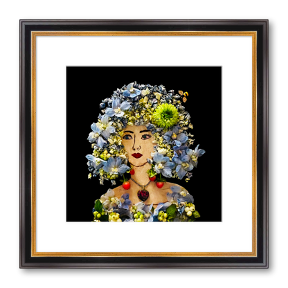 Iris Fine Art Print - Square Academie Frame