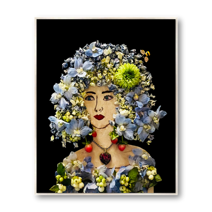 Iris Metal Print - Rectangle Silver