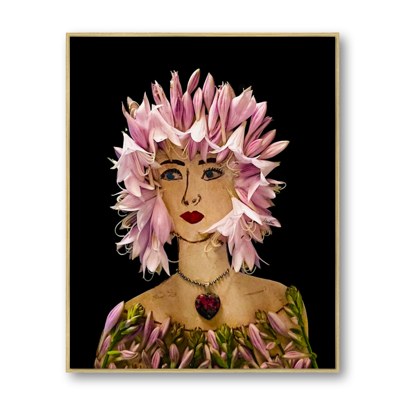 Lily Metal Print - Rectangle Gold